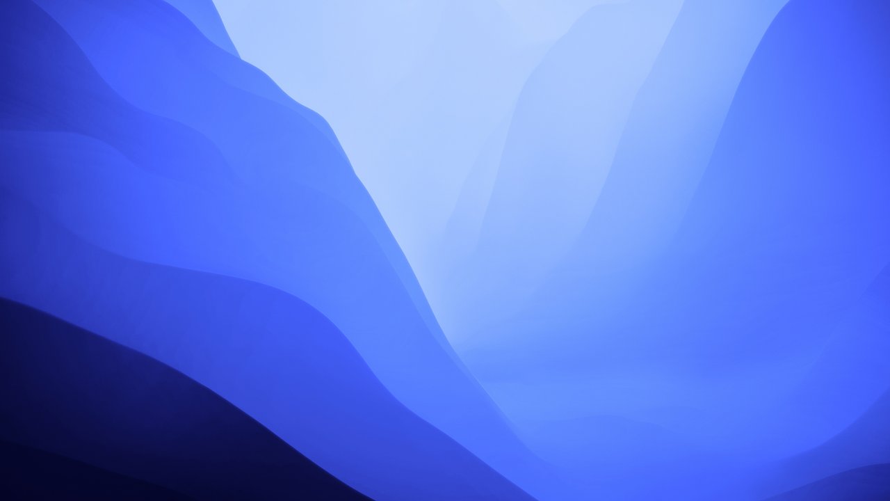macOS Monterey Light Blue 4K Wallpaper