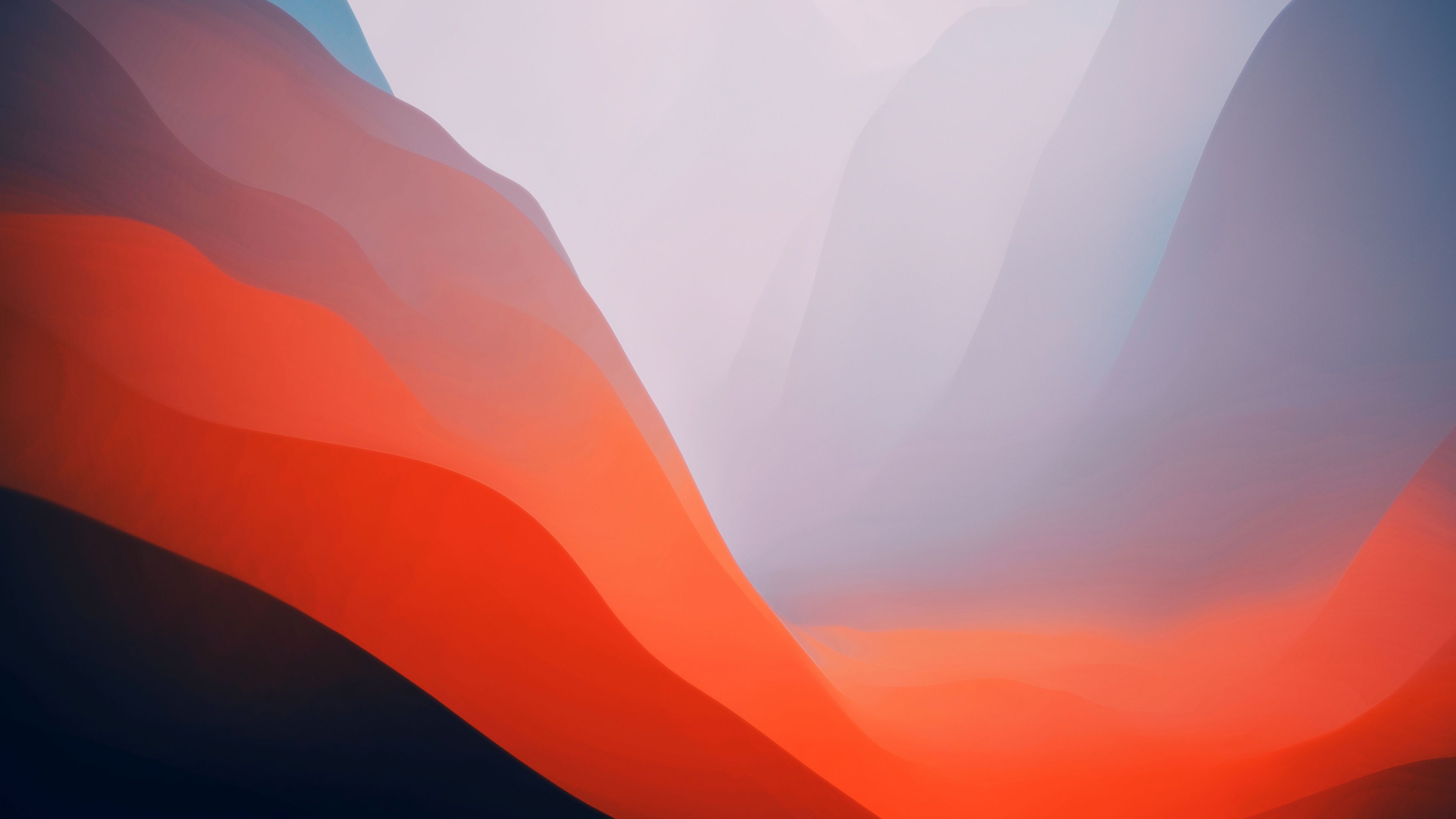 macOS Monterey Orange 4K Wallpaper