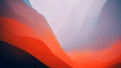 macOS Monterey Orange 4K Wallpaper