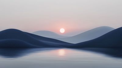 Calm Waters at Sunrise 4K Wallpaper