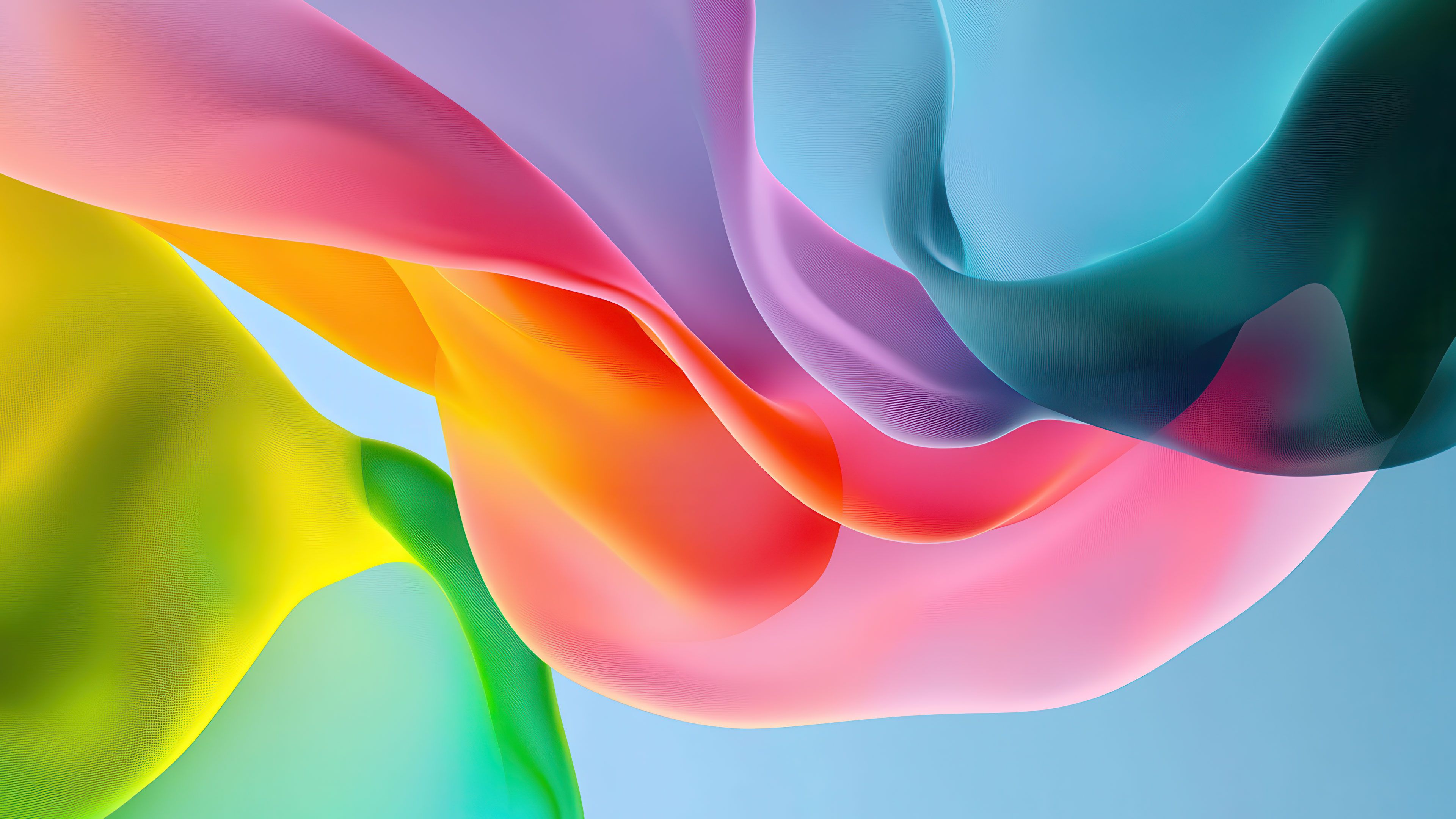 Vibrant Gradient Fluid Design 4K Wallpaper