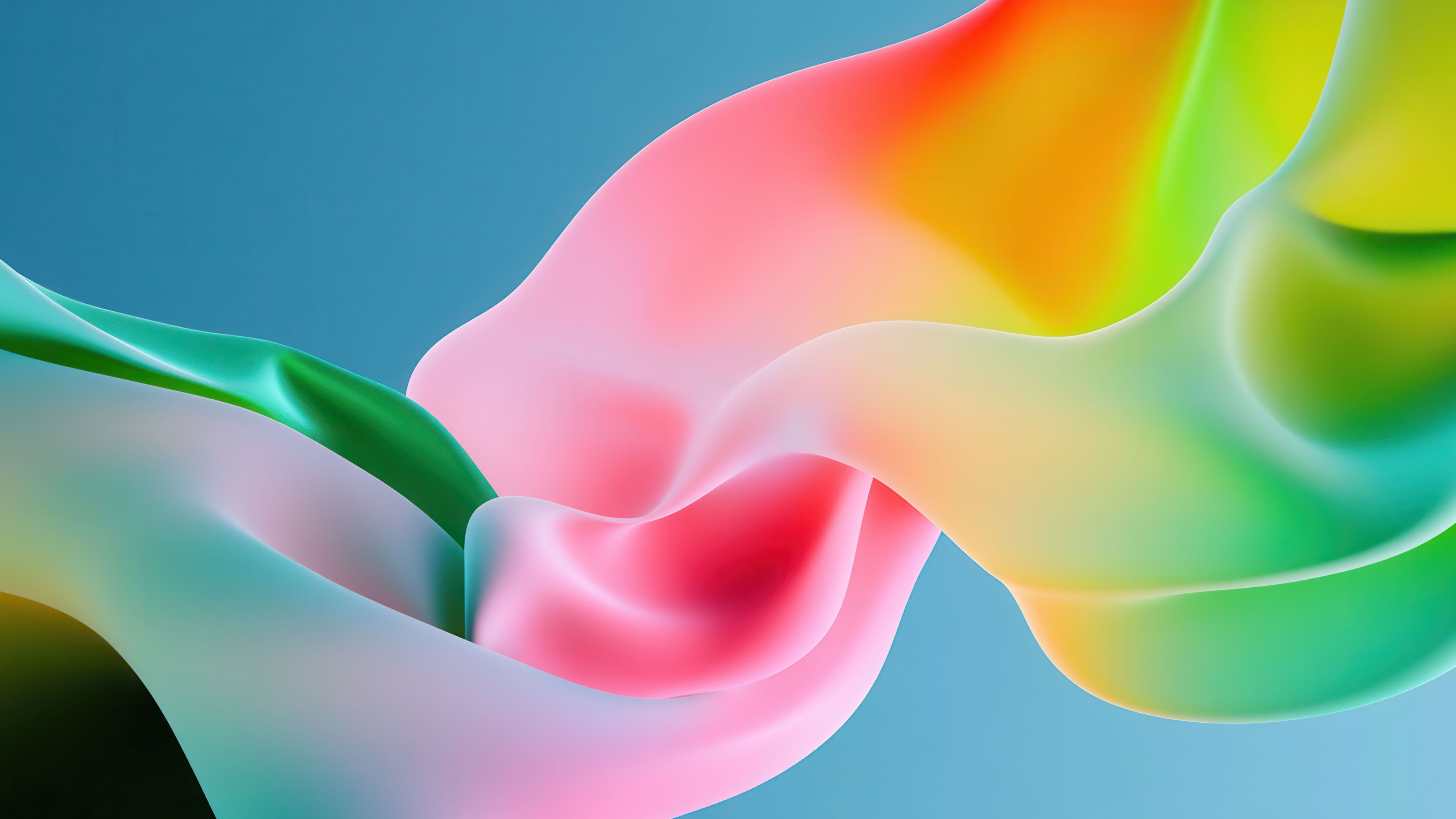 Dynamic Abstract Waves 4K Wallpaper