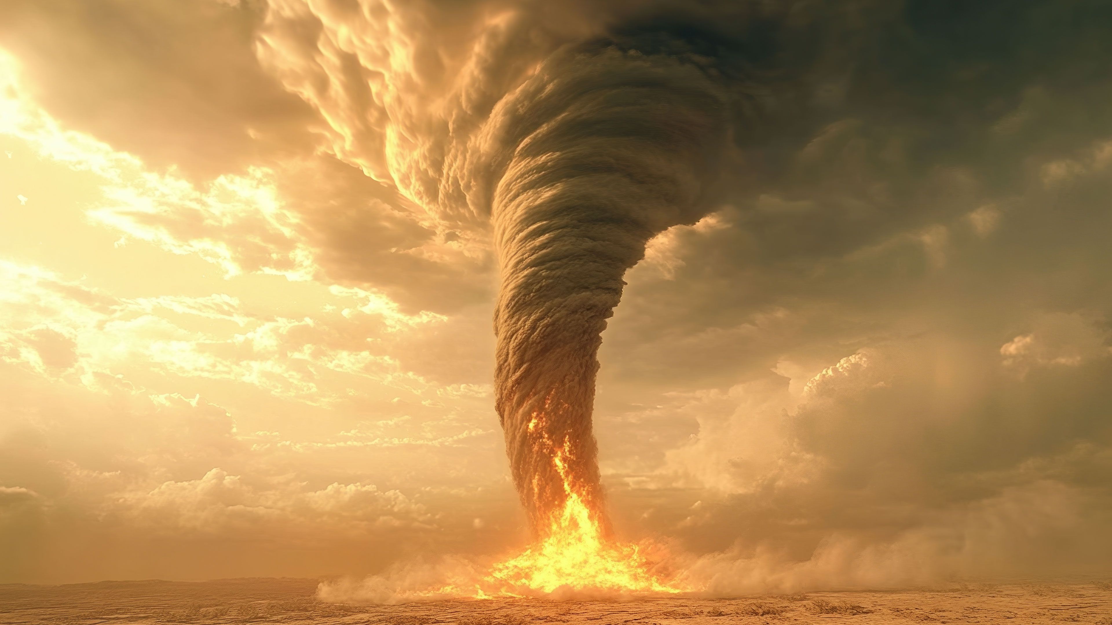 Huge Tornado 4K Wallpaper