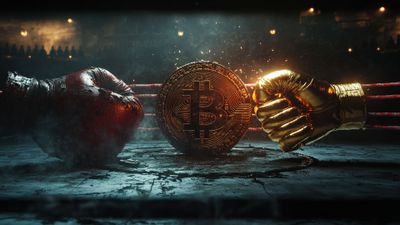 Bitcoin Battle 4K Wallpaper