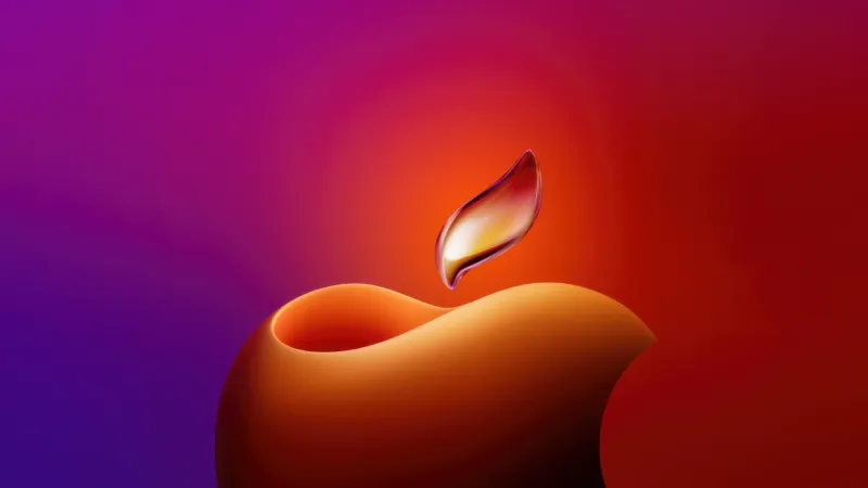Diwali Apple Logo 4K Wallpaper