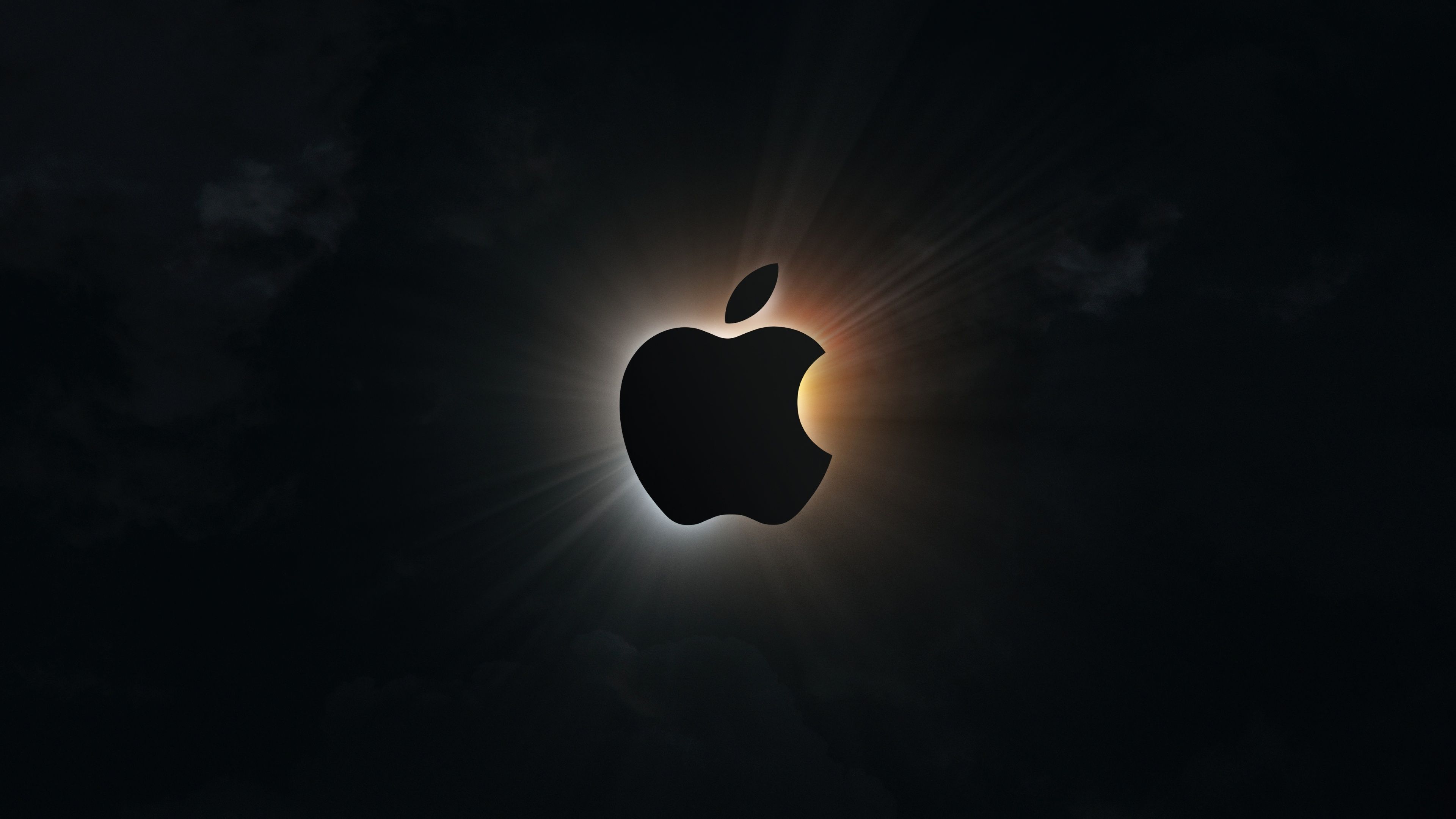 Apple Logo Silhouette 4K Wallpaper