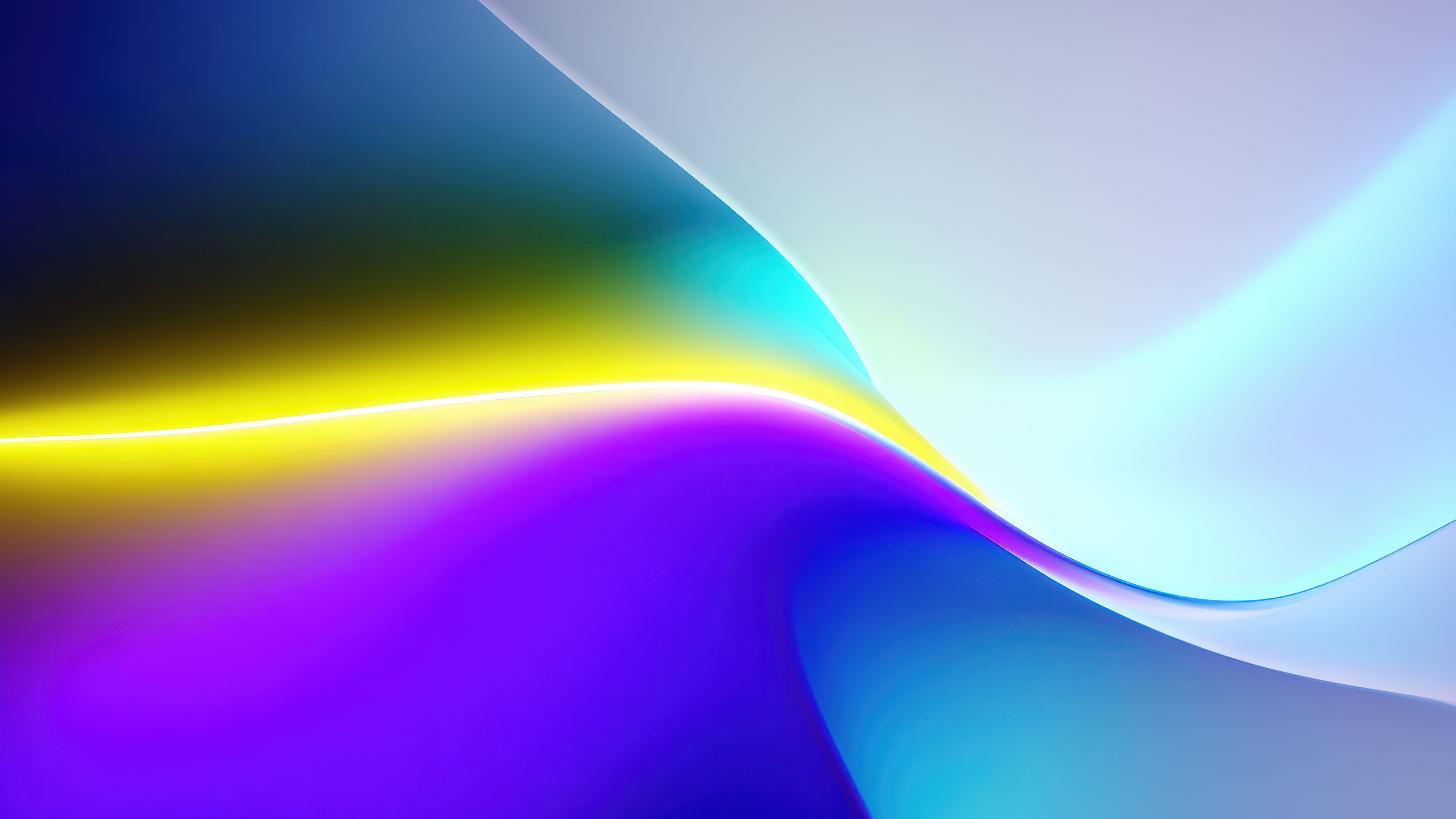 Modern Abstract Curve Digitl Art Wallpaper