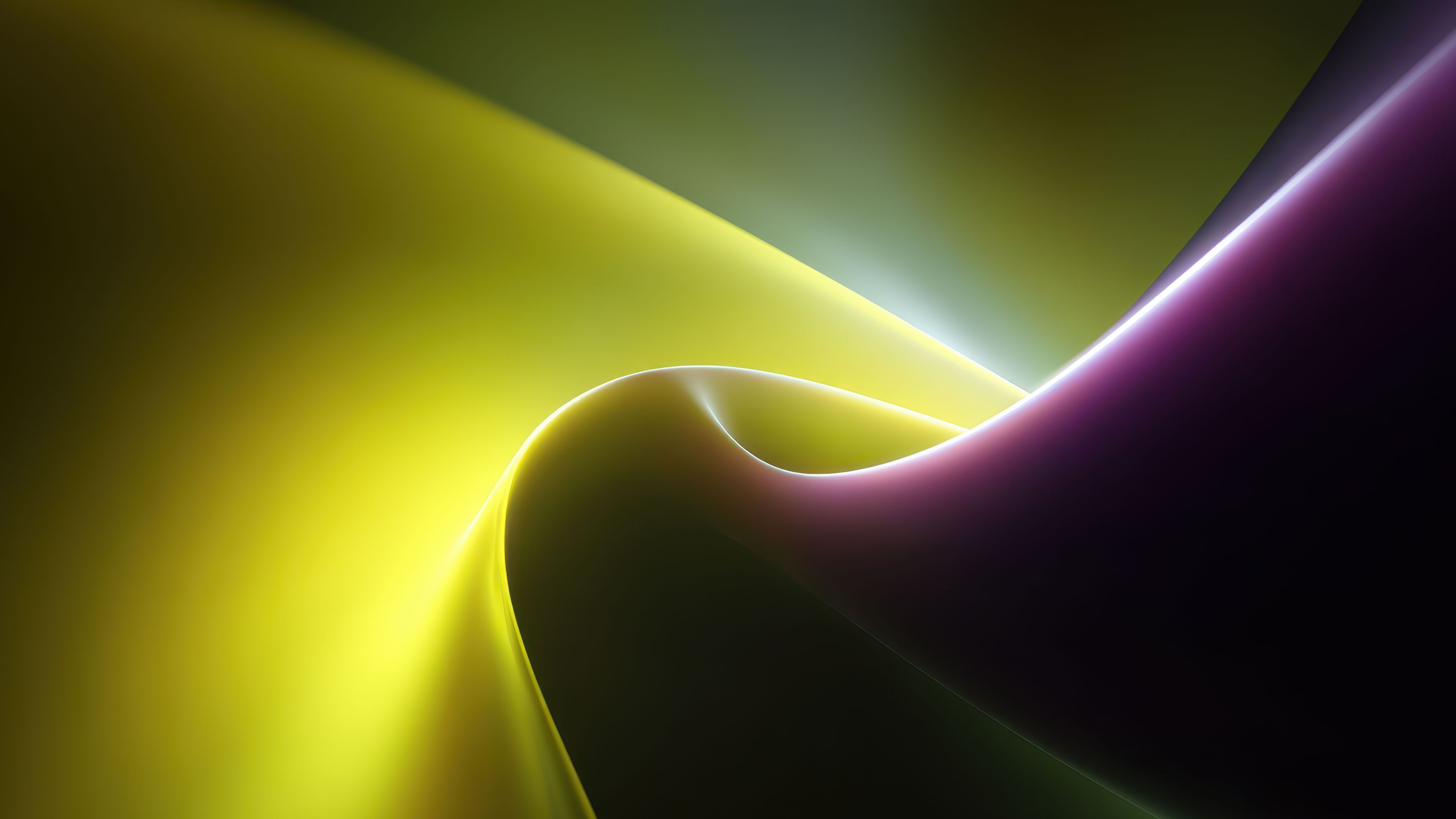 Abstract Smooth Energy Wave Digitl Art Wallpaper