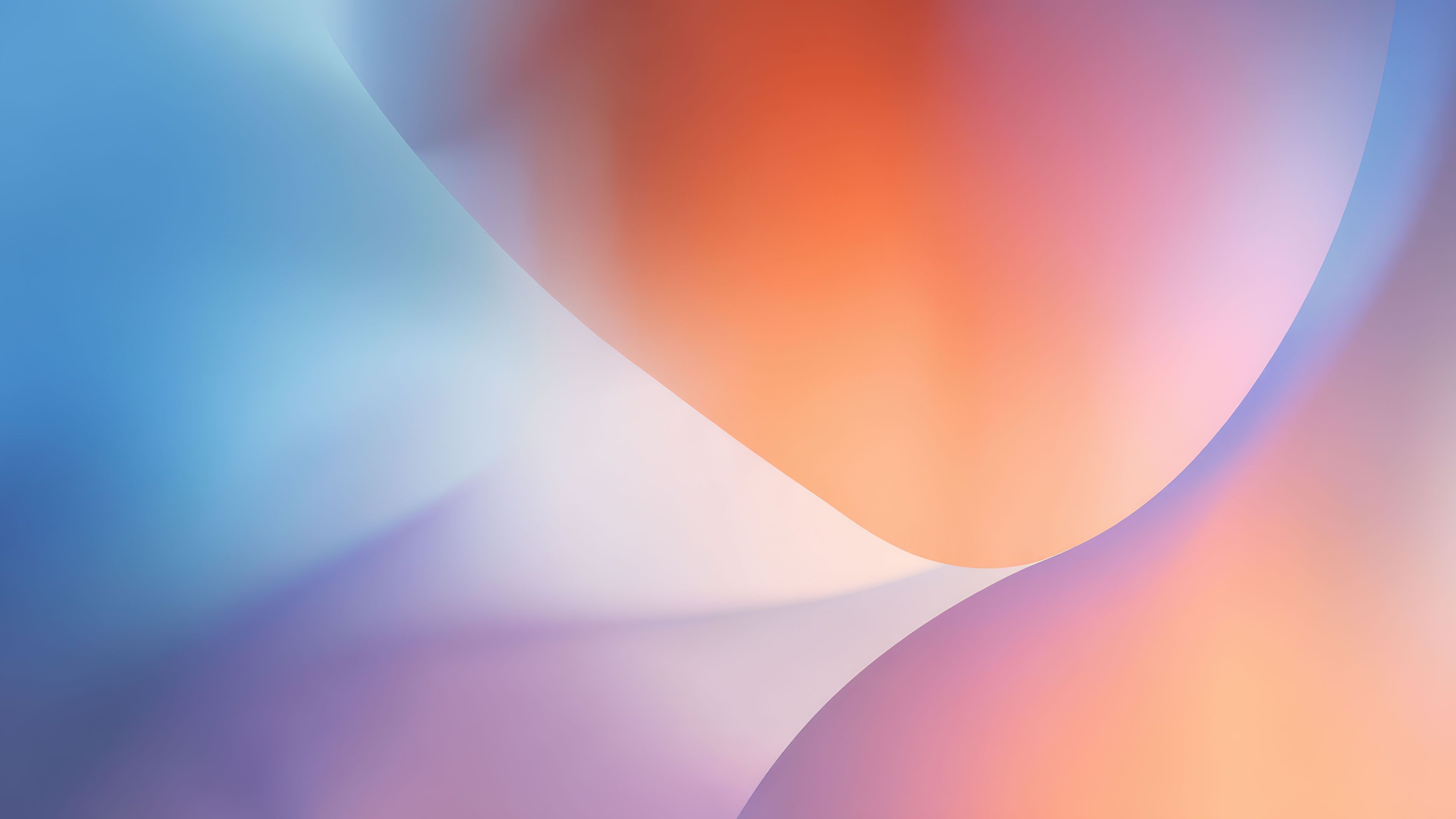 Abstract Blue Orange Purple Gradient Digital Art Wallpaper