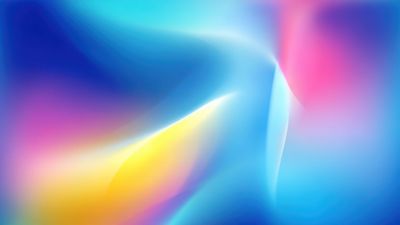 Abstract Gradient Wave Digital Art Background