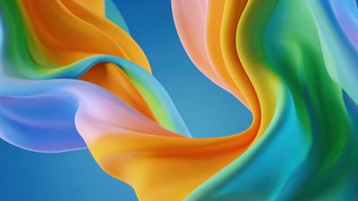 Colorful Flowing Abstract Digital Art Wallpaper