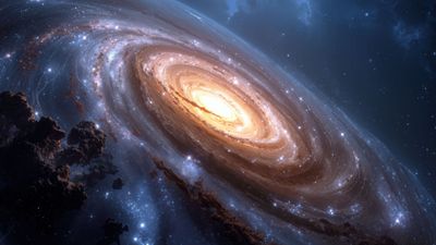 Spiral Galaxy Stars Cosmic Nebula Space Wallpaper