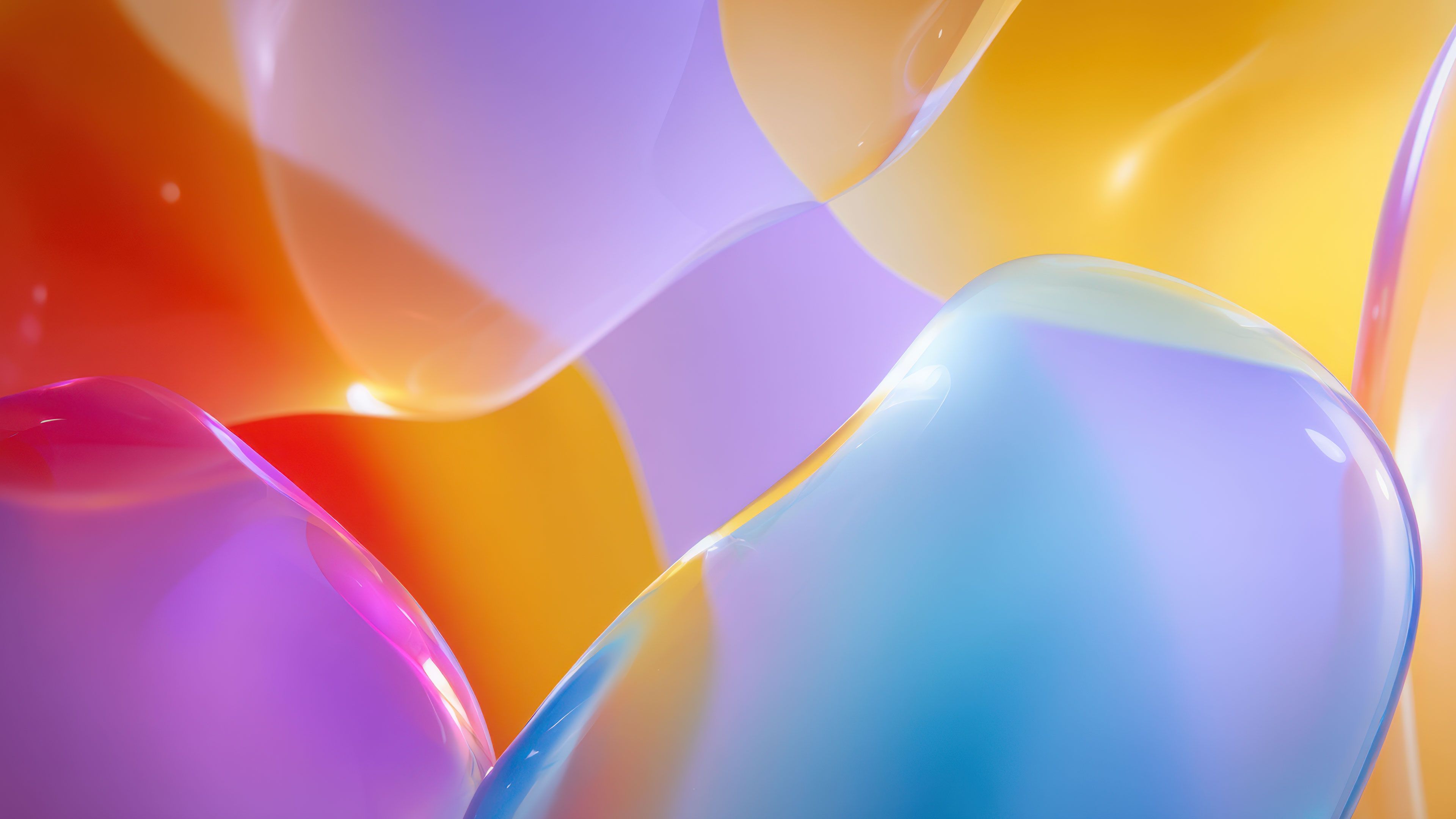 Abstract Colorful Wavy Digital Art Wallpaper