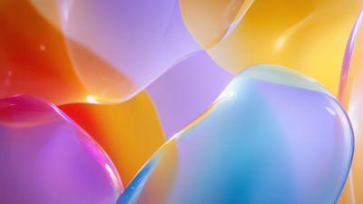 Abstract Colorful Wavy Digital Art Wallpaper