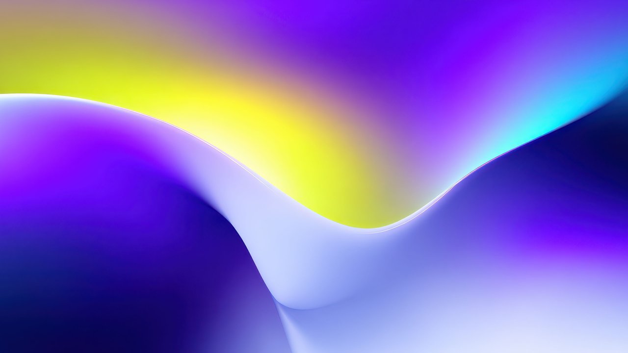 Vibrant Abstract Wavy Gradient Digital Art Wallpaper