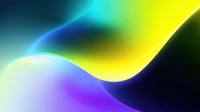 Abstract Wavy Gradient Digital Art Wallpaper