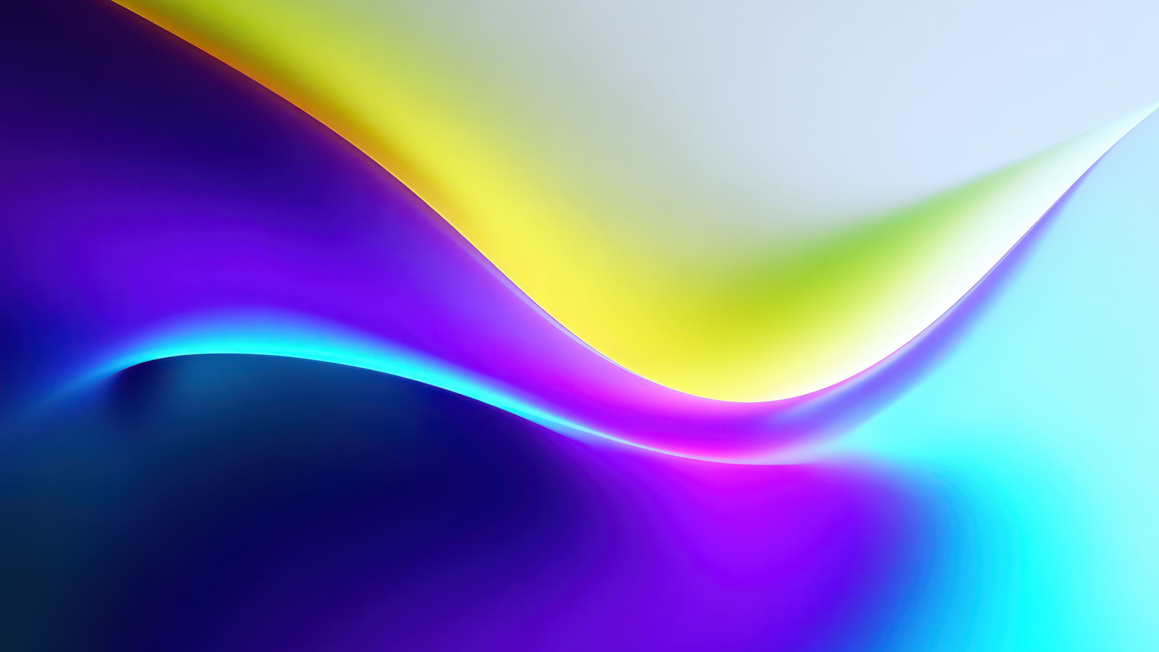 Abstract Colorful Wavy Digital Art Wallpaper