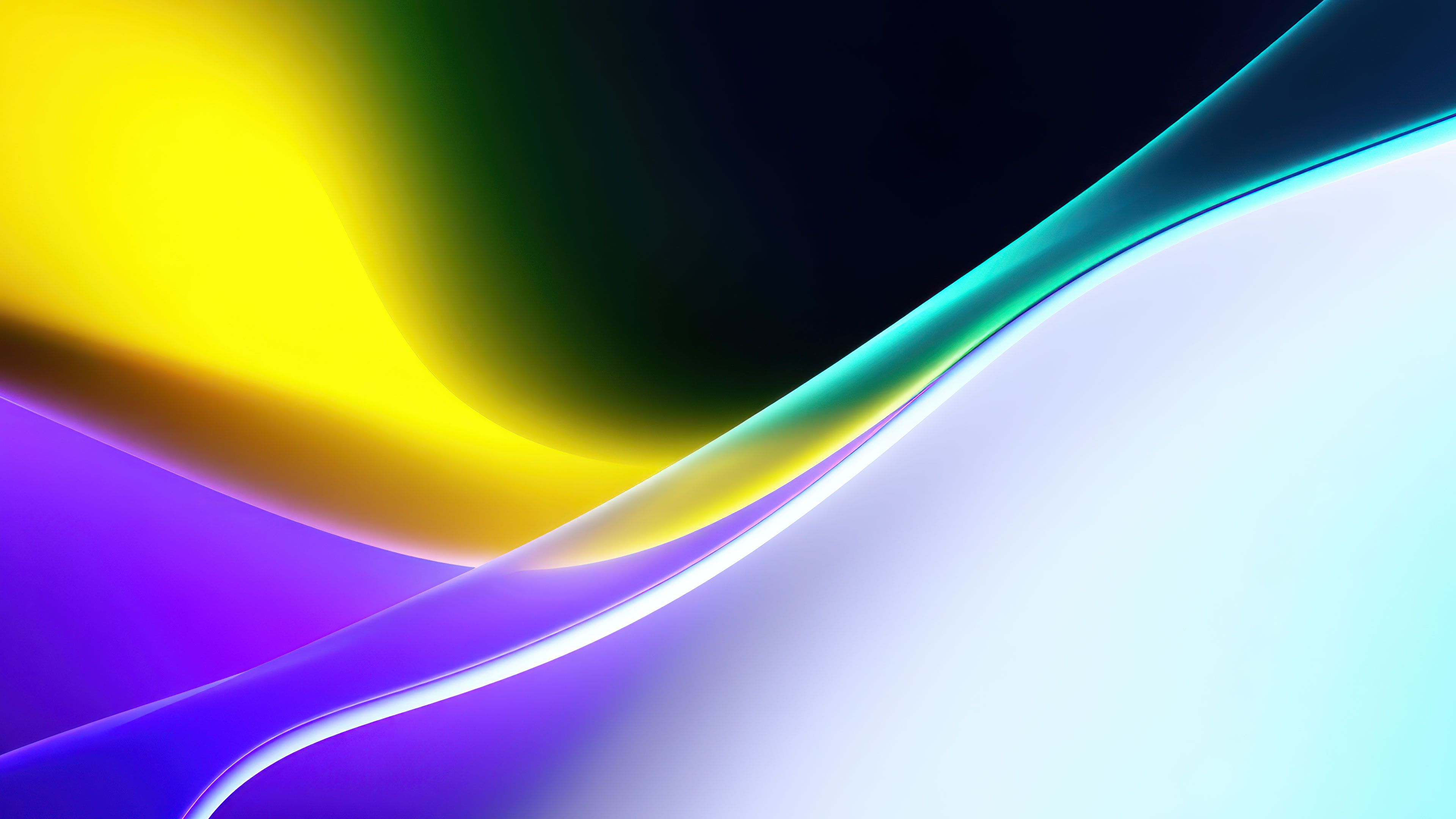 Abstract Gradient Wavy Color Digital Art