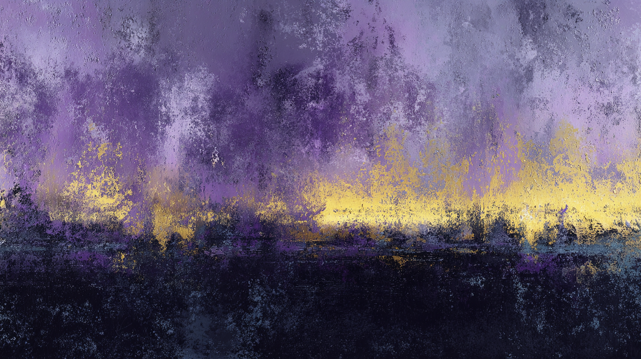 Abstract Textured Purple Gold Dark Wallpaper