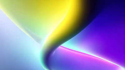 Abstract Gradient Yellow Blue Purple Pink Wave Wallpaper