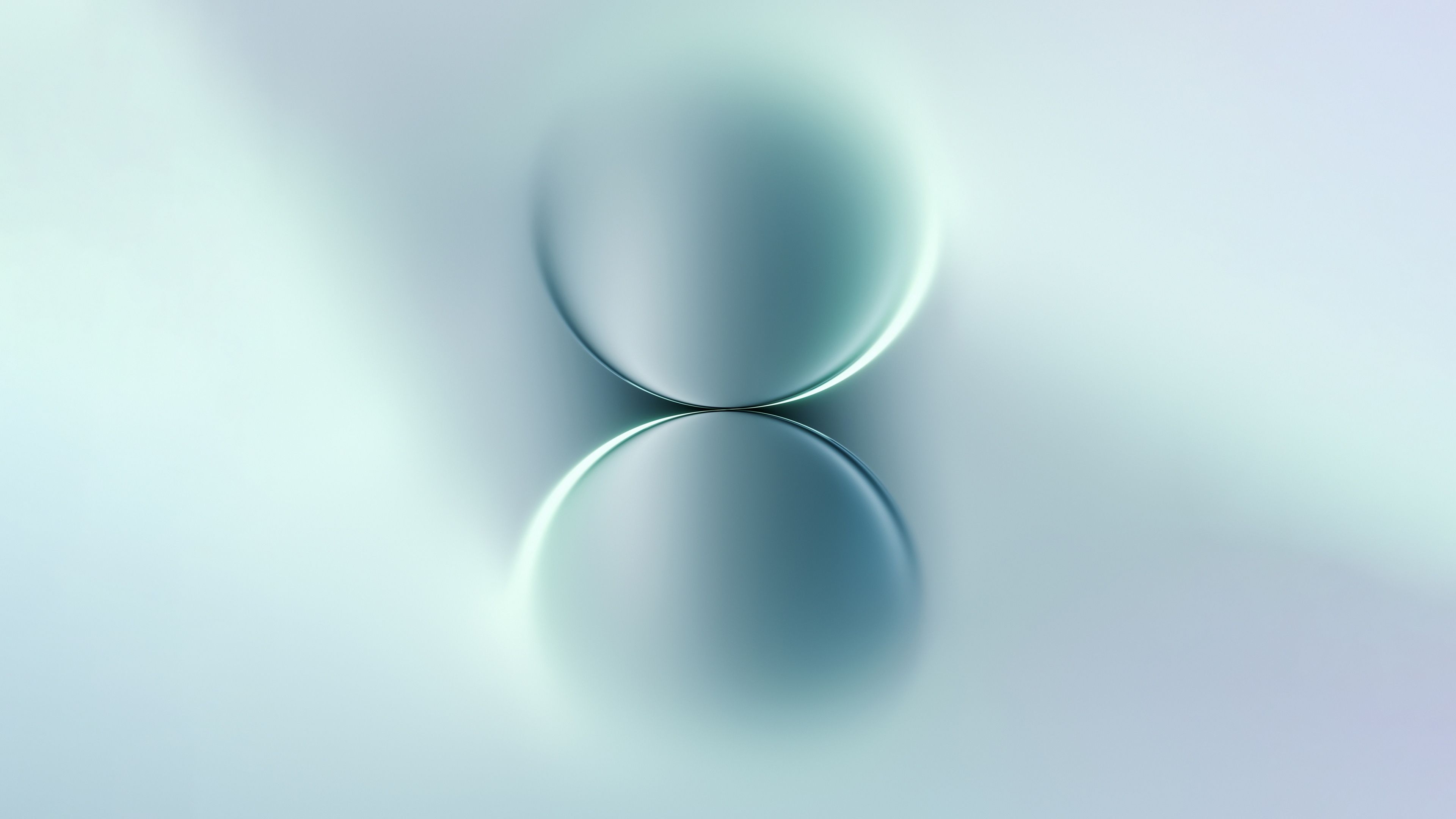 Abstract Blue Green Gradient Oval Wallpaper