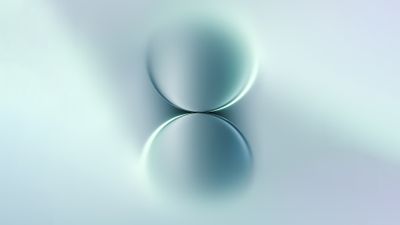 Abstract Blue Green Gradient Oval Wallpaper