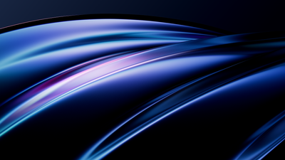 Abstract Blue Purple Gradient Waves Wallpaper