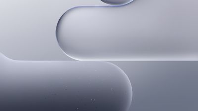 Abstract Gray Gradient Curved Shapes Wallpaper