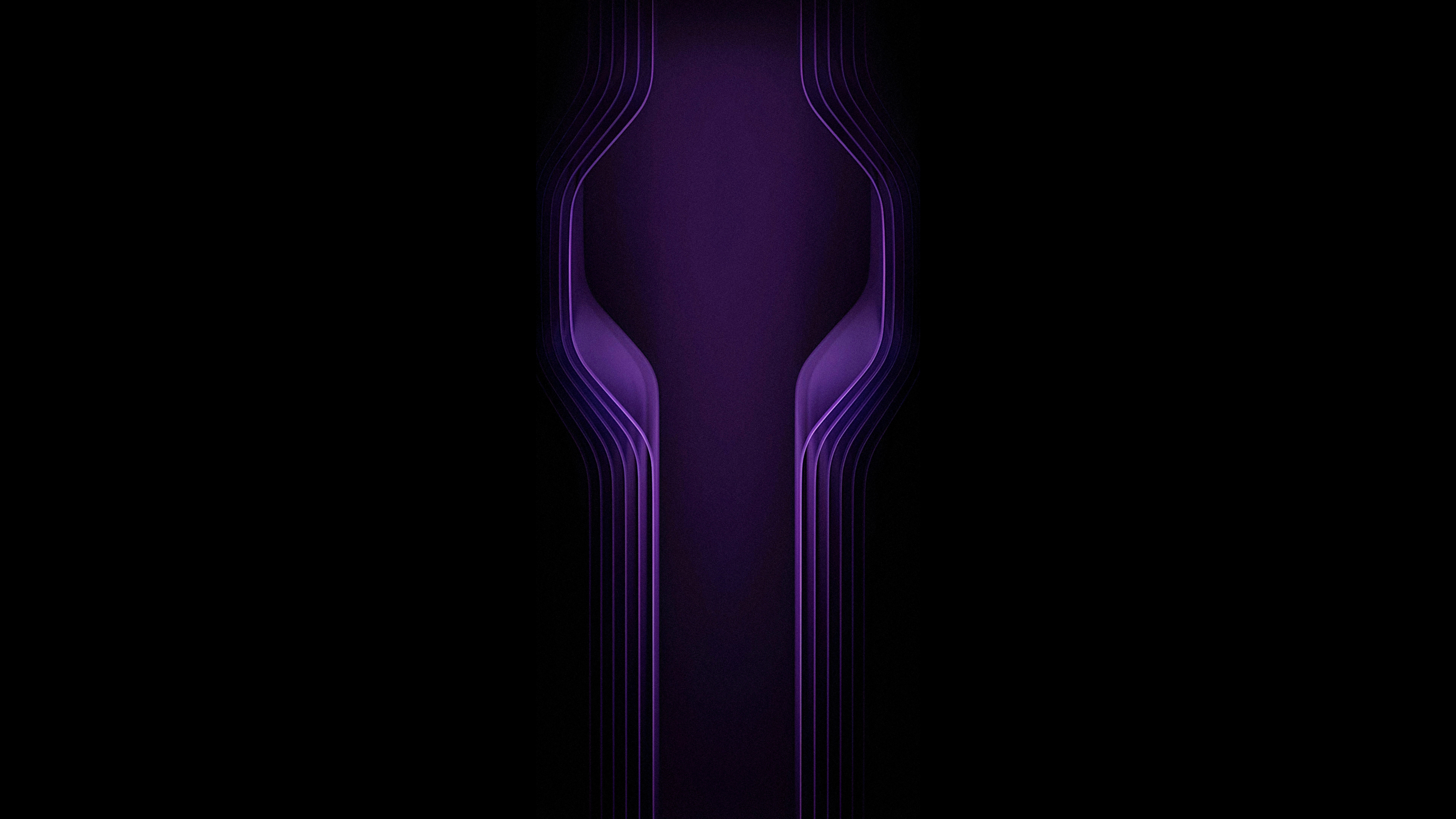 Dark Purple Abstract Lines Wallpaper