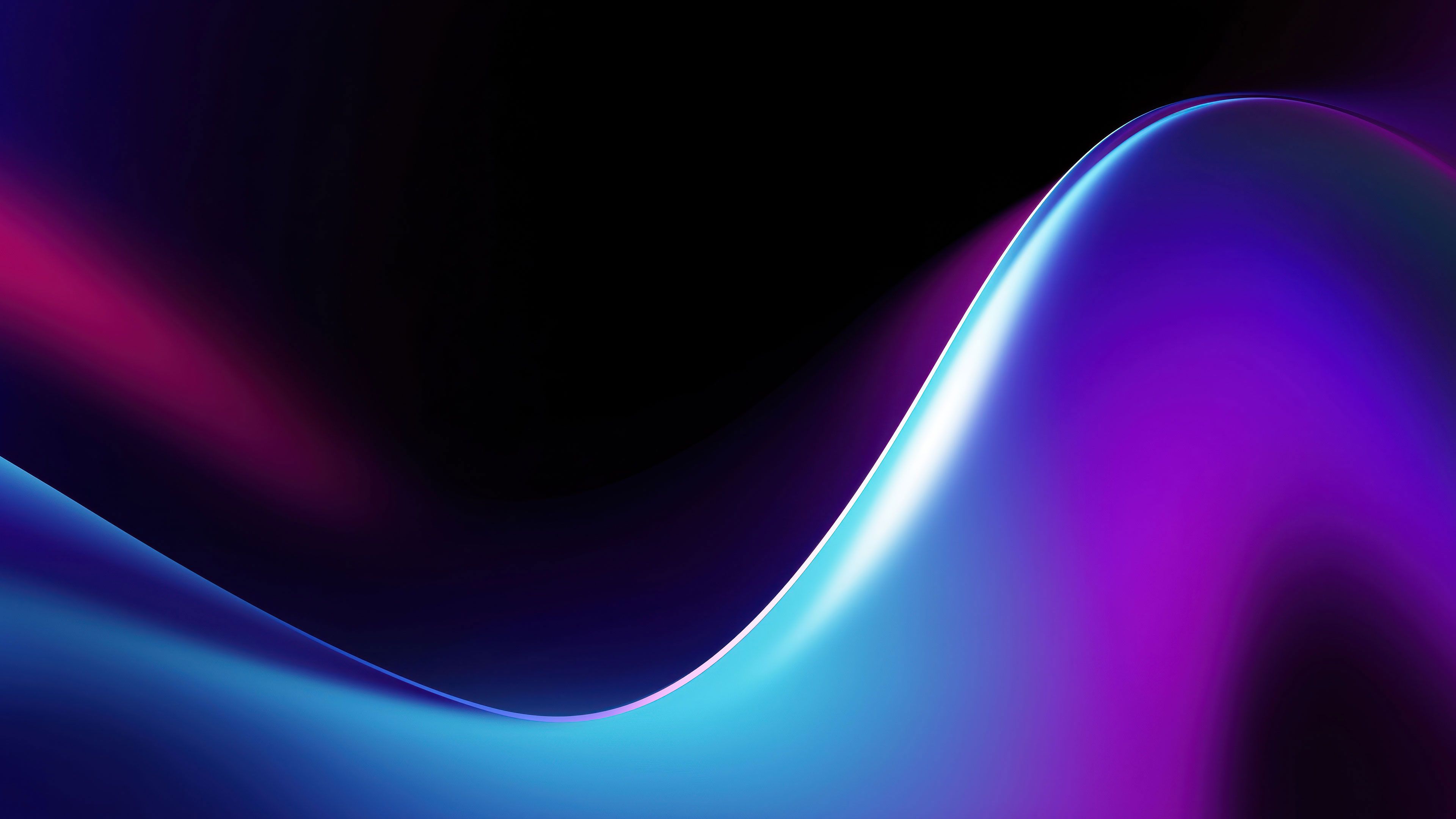 Abstract Gradient Wave with Neon Colors Wallpaper