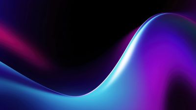 Abstract Gradient Wave with Neon Colors Wallpaper