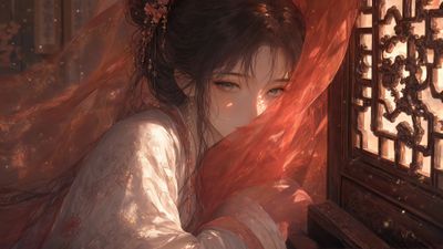 Behind the Red Veil: A Glance of Eternity