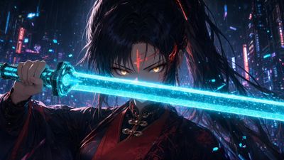 Blade of Neon: The Cyber Swordswoman