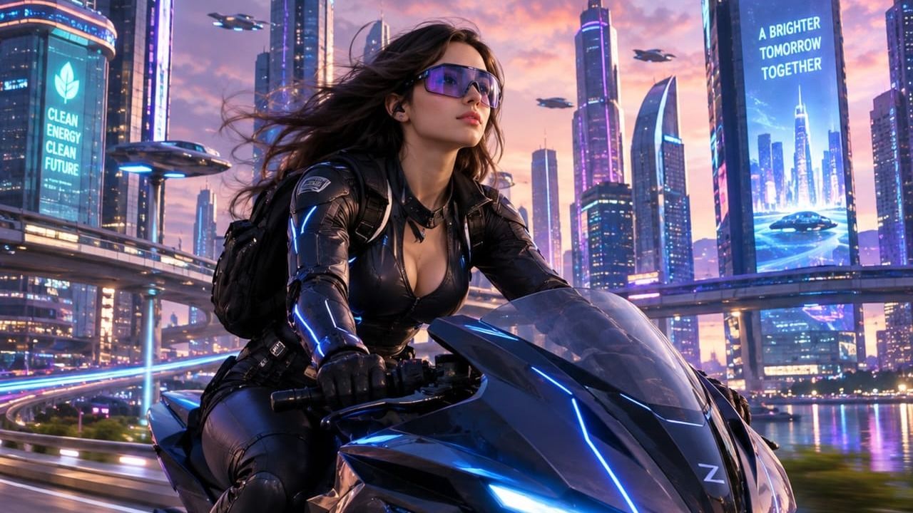 Futuristic City Ride