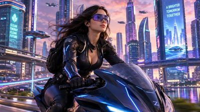Futuristic City Ride