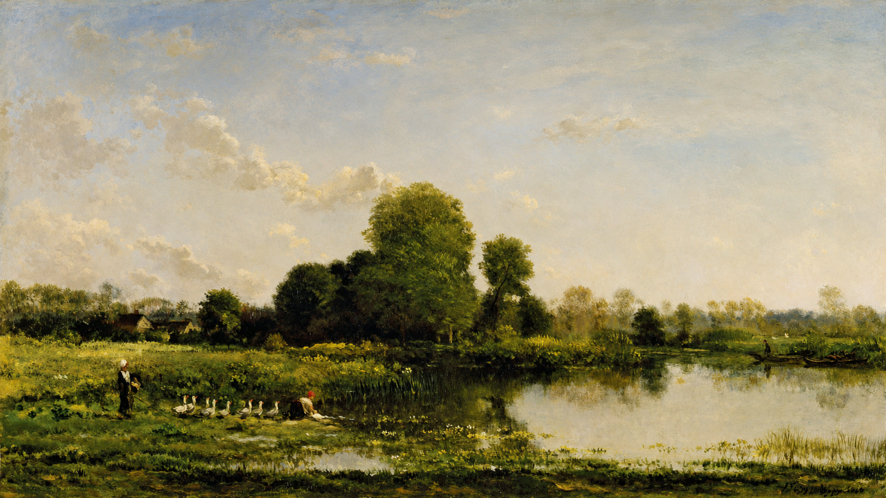 Riverbank-Fowl-oil-panel
