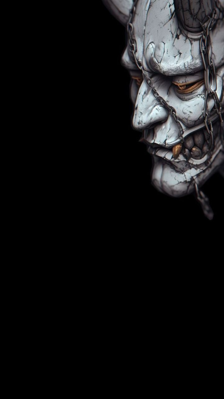 Asian mask wallpaper