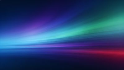 A vibrant abstract depiction of the Aurora Borealis, featuring sweeping bands of green, blue, and purple light against a dark background, creating a dynamic and ethereal mood.