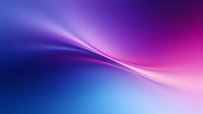 A dynamic wallpaper featuring smooth, flowing waves of vibrant gradient colors blending from deep blue to bright pink and purple, creating a sense of motion and energy.