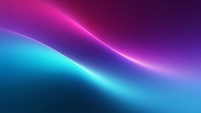 A dynamic and colorful wallpaper featuring smooth, flowing waves in vibrant gradients of pink, purple, and blue, creating a sense of motion and energy. The abstract design evokes a serene yet lively mood, ideal for a modern and visually engaging background.
